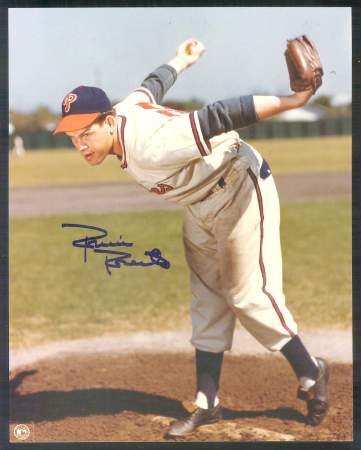  Robin Roberts - AUTOGRAPHED 8x10 Color Photo (Phillies black cap) Baseball cards value