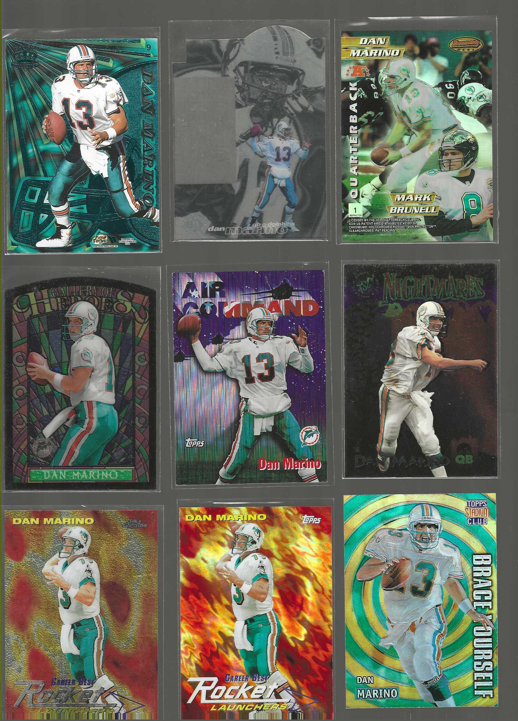 Dan Marino - 1996 Bowman's Best 'Mirror Images' #1 REFRACTOR w/Steve Young Baseball cards value