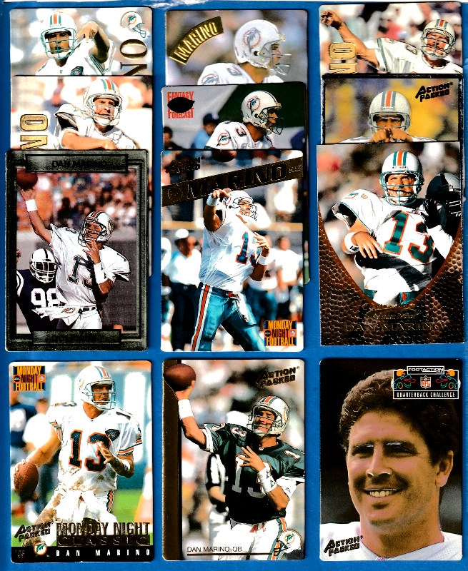 Dan Marino -  Action Packed - Lot of (15) different ! Baseball cards value