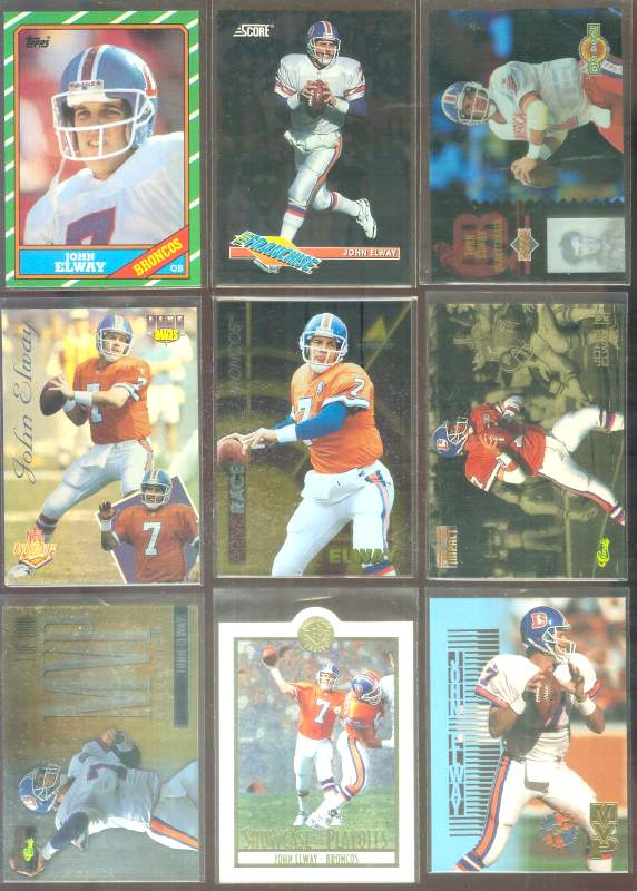 John Elway - 1995 SP Championship Playoff Showcase DIE-CUTS #PS18 Baseball cards value