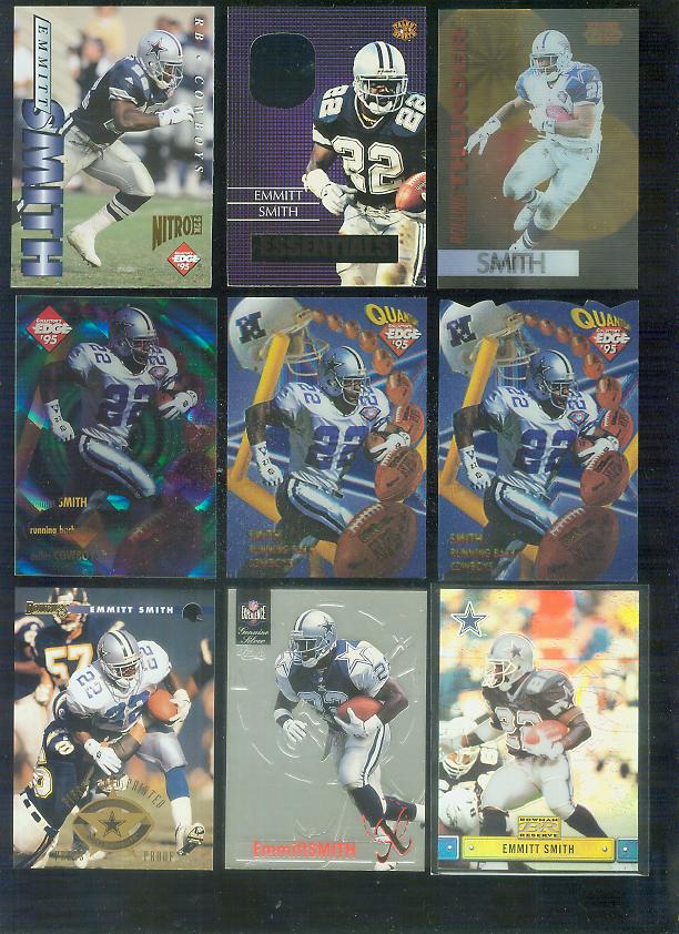 Emmitt Smith - 1996 Classic NFL Experience #X10 CLASSIC SILVER Baseball cards value