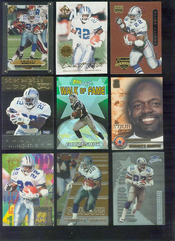 Emmitt Smith - 1997 Topps Gallery Player's PRIVATE ISSUE #110 Baseball cards value
