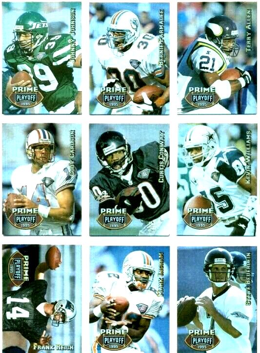 1995 Playoff Prime FOOTBALL - COMPLETE SET (200) Baseball cards value