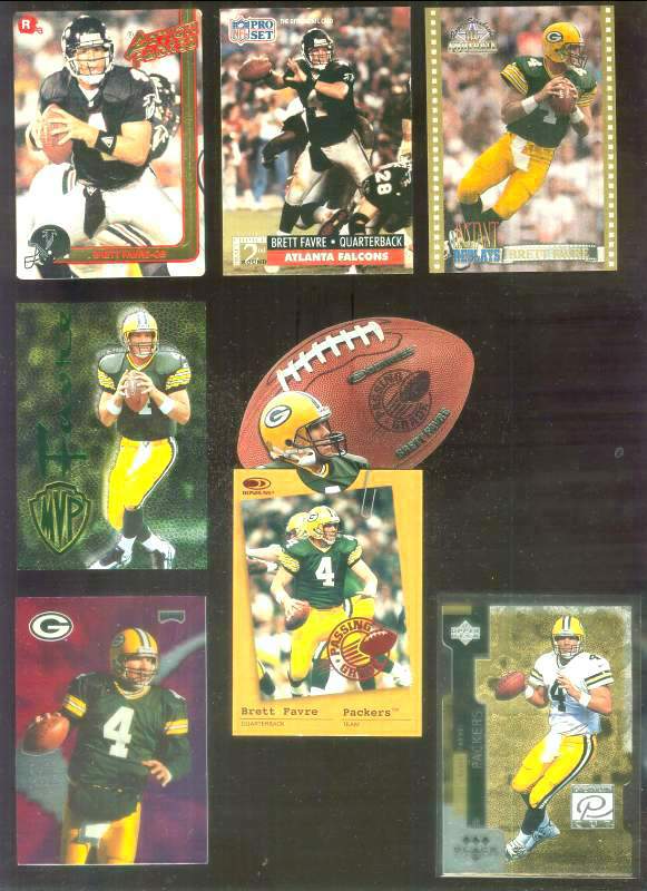 Brett Favre - 1998 Playoff Prestige 'Team Checklists' #10 (Packers) Baseball cards value