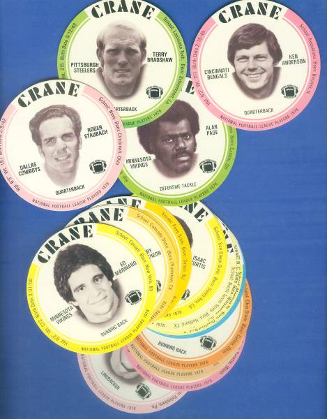 1976 Crane FB Discs  - Near Complete SET Lot (29 of 30 Discs) Baseball cards value