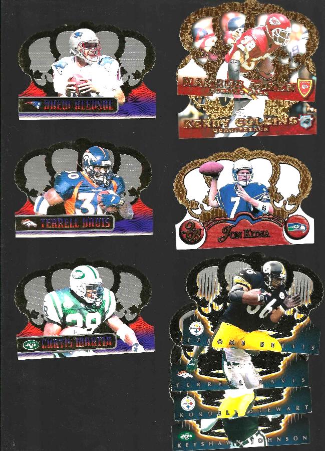   1995-1999 Crown Royale FOOTBALL - Lot of (140+) with stars Baseball cards value