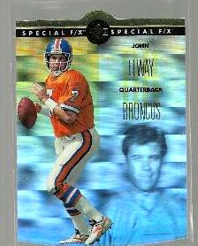 John Elway - 1996 SP Special F/X Holoview #7 DIE-CUT Baseball cards value