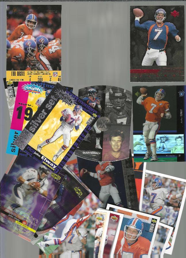 John Elway -  UPPER DECK (1991-99) - Lot of (22) different w/inserts Baseball cards value