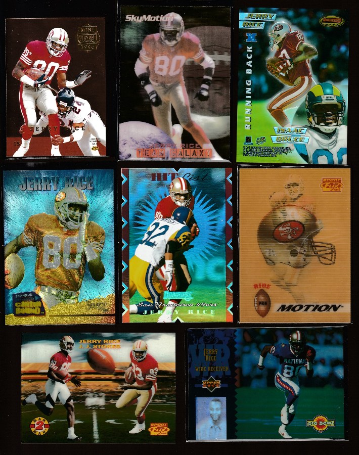 Jerry Rice - 1996 Upper Deck Silver Helmet Cards #NW5 w/J.J. Stokes Baseball cards value