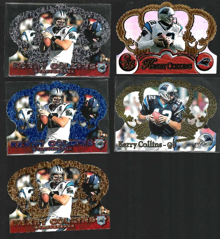 Kerry Collins - CROWN ROYALE - Lot of (5) different w/Scarce Parallels Baseball cards value