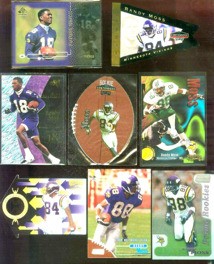 Randy Moss - 1998 E-X2001 #55 ROOKIE (Vikings) Baseball cards value