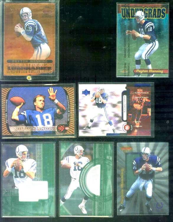 Peyton Manning - 1998 Upper Deck 'Constant Threat' #CT2 ROOKIE Baseball cards value