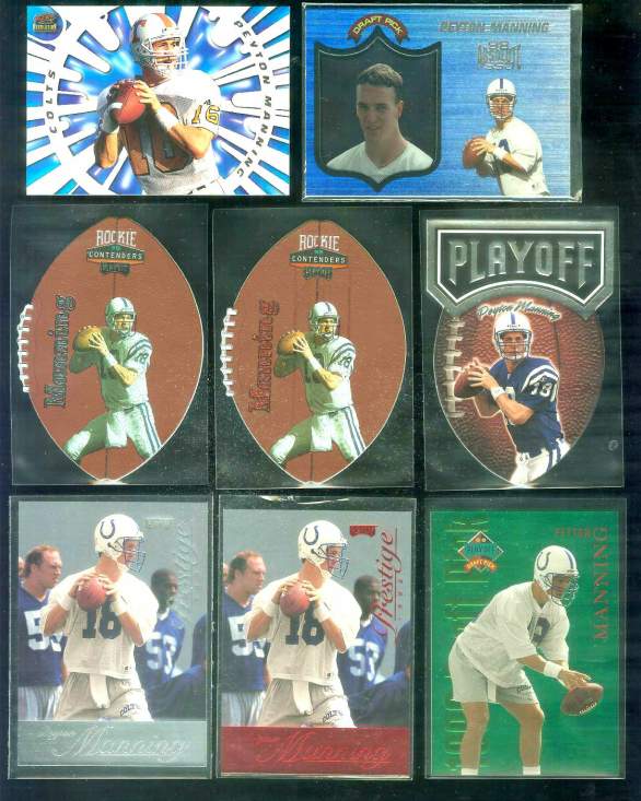 Peyton Manning - 1998 Absolute Hobby #165 ROOKIE Baseball cards value