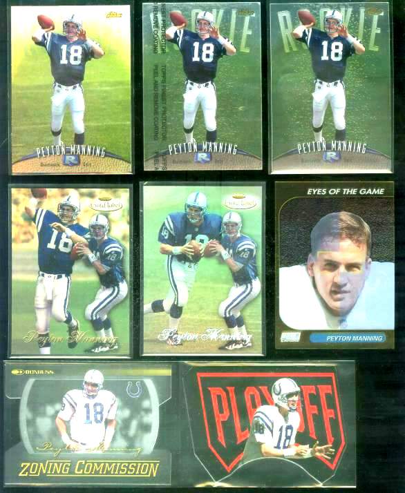 Peyton Manning - 1998 Topps Gold Label #20 'CLASS 2' ROOKIE Baseball cards value