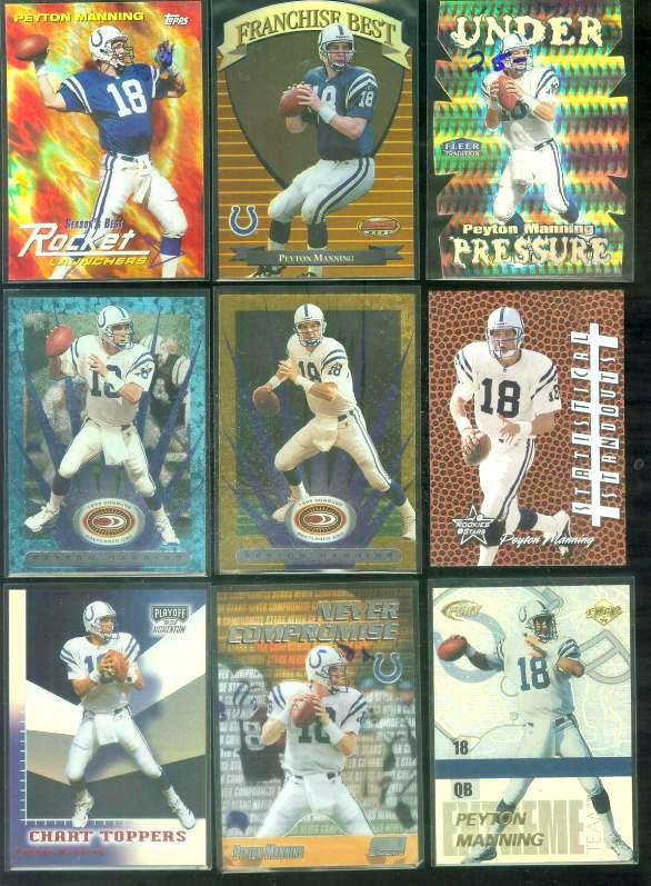 Peyton Manning - 1999 Playoff Momentum SSD 'Chart Toppers' #CT14 Baseball cards value