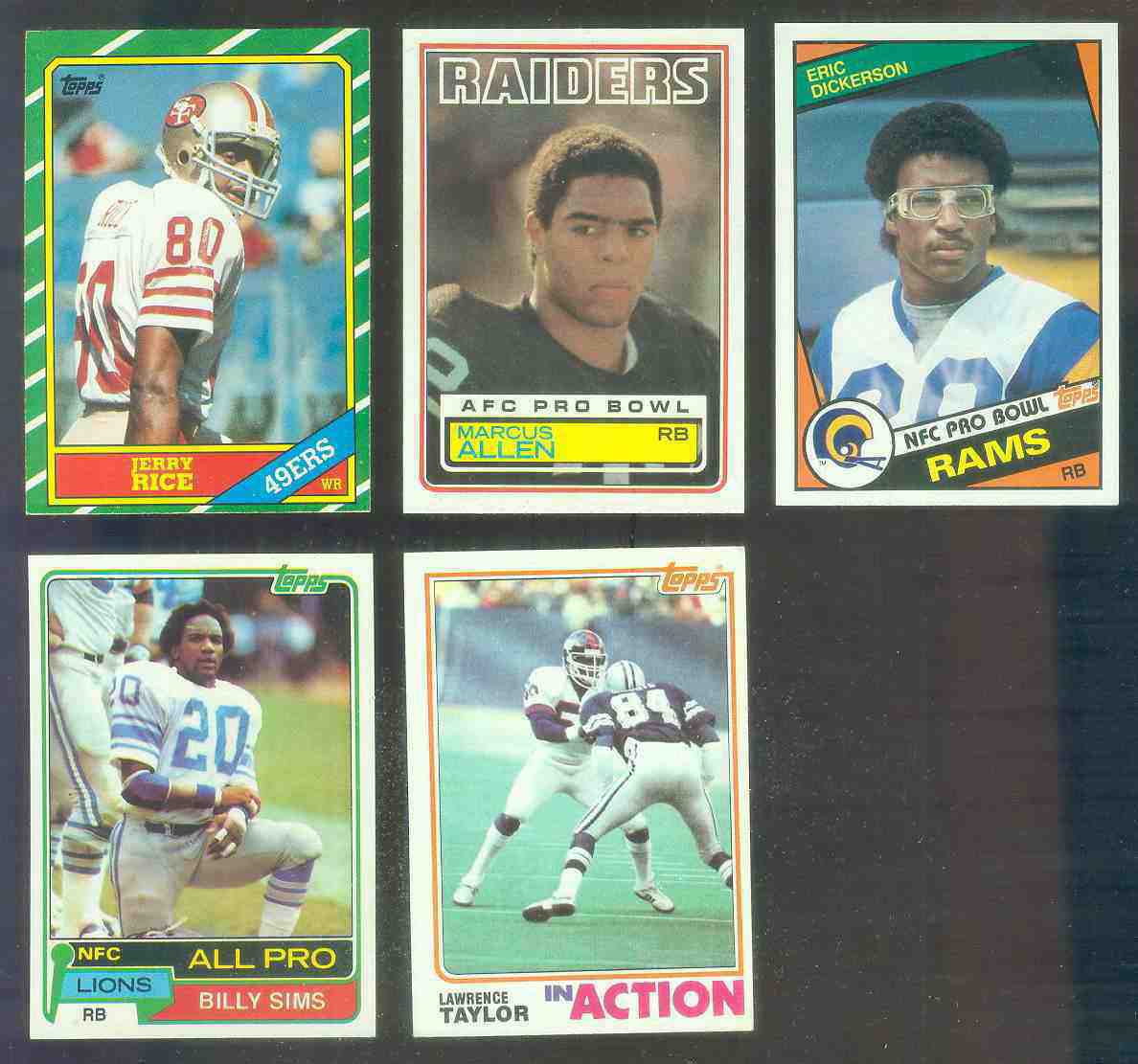 1981 Topps FB #100 Billy Sims ROOKIE - LOT of (25) (Lions) Football cards value