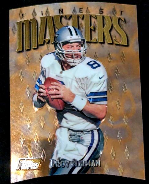 Troy Aikman - 1997 Finest #172 EMBOSSED DIE-CUT RARE GOLD !!! Baseball cards value