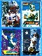 Troy Aikman - 1994-1998  Lot of (4) Acrylic See-Thru INSERT cards