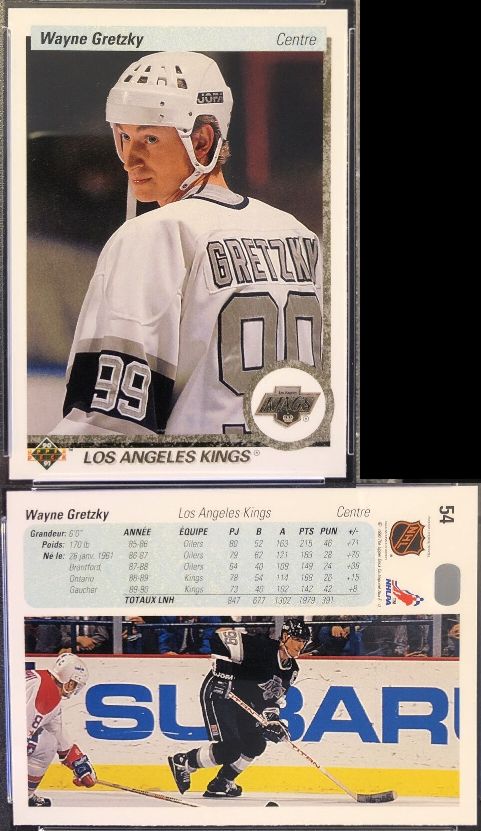 1990-91 Upper Deck FRENCH Hockey - COMPLETE SET (550 cards) Baseball cards value