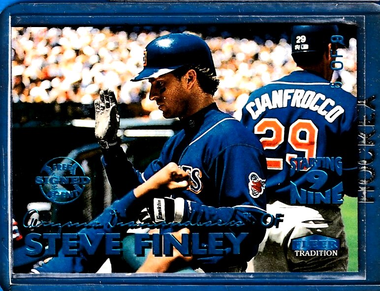 1999 Fleer #170S Steve Finley STARTING NINE [#/9] (Padres) Baseball cards value