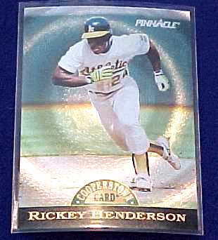 Rickey Henderson - 1993 Pinnacle Cooperstown Collection #7 DUFEX (A's) Baseball cards value