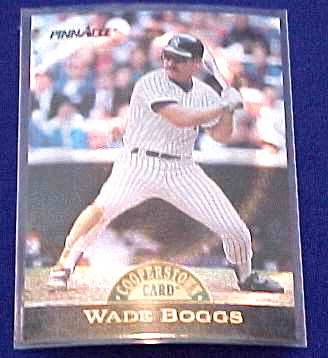 Wade Boggs - 1993 Pinnacle Cooperstown Collection #13 DUFEX (Yankees) Baseball cards value