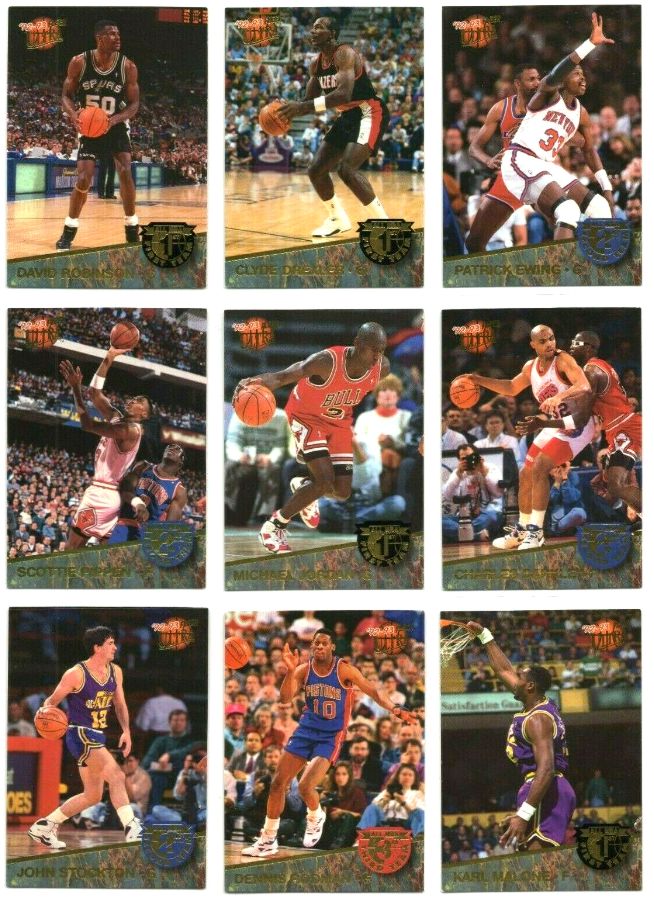 1993-94 Fleer Ultra Basketball - 'All-NBA' 15-card INSERT Set Baseball cards value