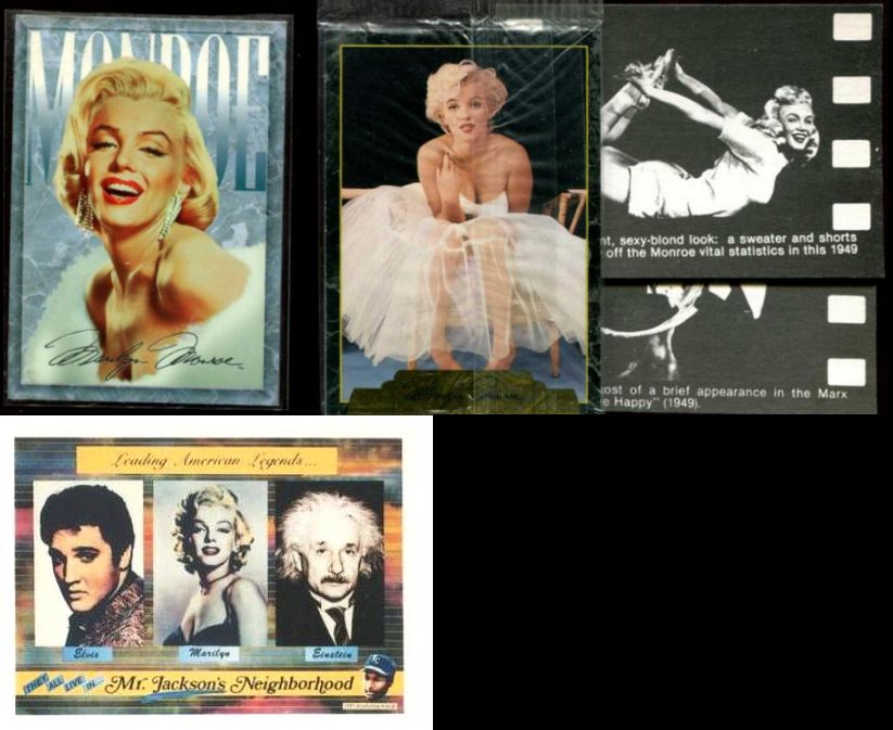 Marilyn Monroe - Lot of (10) diff. vintage cards+  2-card Sealed Promo Pack n cards value