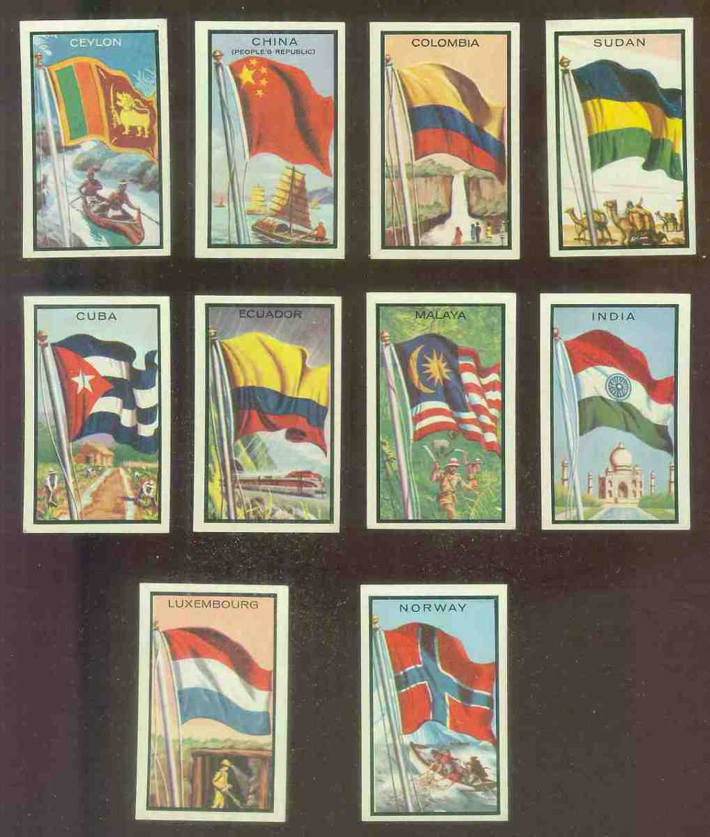 1963 Topps Flags Midgee #19 Cuba n cards value