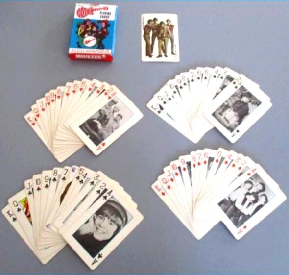 1966 Raybert MONKEES - PLAYING CARDS (54) in ORIGINAL BOX !!! Baseball cards value