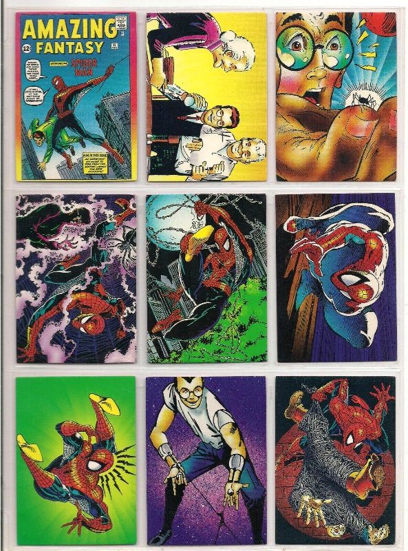  1992 & 1994 SPIDER-MAN - BULK LOT - (480 92s + 185 94s) Assorted cards n cards value