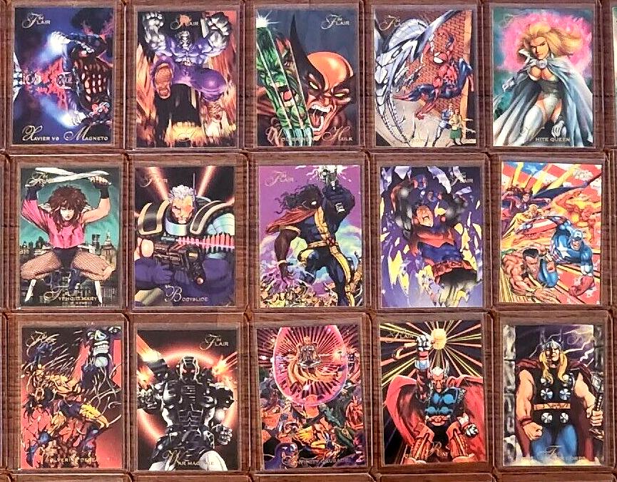  1994 Flair MARVEL - Lot of (40) assorted n cards value