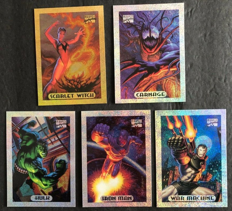  1994 MARVEL MASTERPIECES - LIMITED EDITION HOLOFOILS - Lot of (8) n cards value