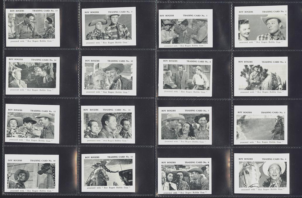 1955 Roy Rogers 'In Old Amarillo' - Blank-Back - COMPLETE SET (24 cards) Baseball cards value
