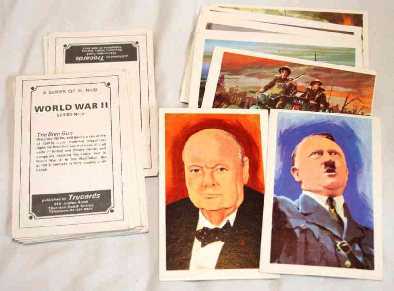 1972 World War II - COMPLETE SET (series 5,30 cards) (by Trucards) Baseball cards value