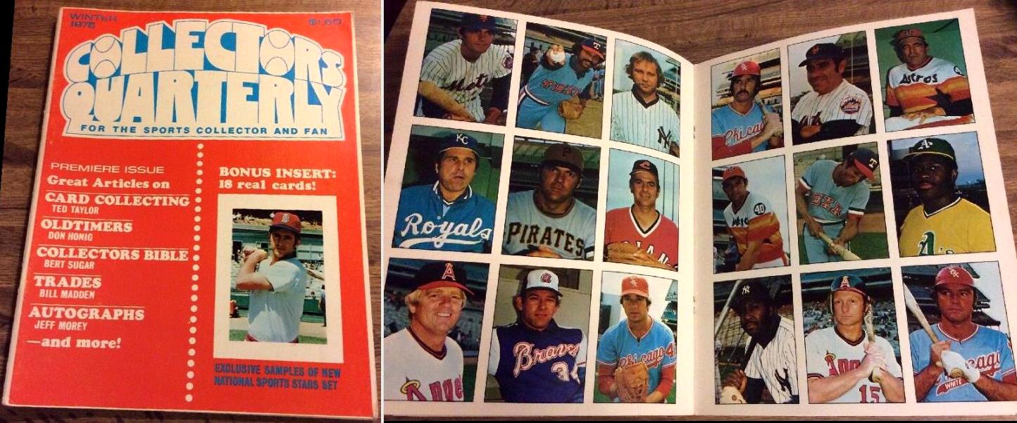 1975 Collectors Quarterly - 38-Page booklet w/18-card 2-page insert Baseball cards value