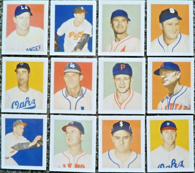 1949 Bowman PCL (Pacific Coast League) Reprint Set (36 cards) Baseball cards value