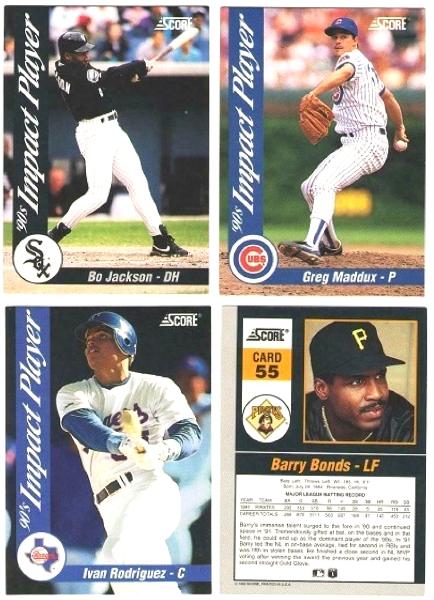 1992 Score - 90's IMPACT PLAYER - Complete Set S1 (45 cards) Baseball cards value