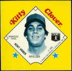 1985 Kitty Clover MSA Disc PROOF - Kent Hrbek (Twins) Baseball cards value