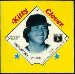  1985 Kitty Clover MSA Disc PROOF - Rich 'Goose' Gossage (Padres) Baseball cards value