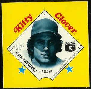  1985 Kitty Clover MSA Disc PROOF - Keith Hernandez (Mets) Baseball cards value