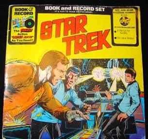 STAR TREK 12 in. RECORD/COMIC SET (1976) 'Time Stealer, YELLOW' Baseball cards value