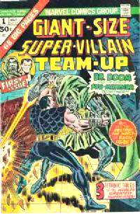  Comic: SUPER-VILLAIN TEAM-UP # 1 GIANT-Size First Issue (1975) Baseball cards value