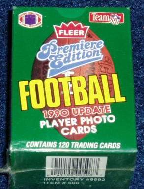 1990 Fleer UPDATE Football - FACTORY SET (120 cards) Baseball cards value