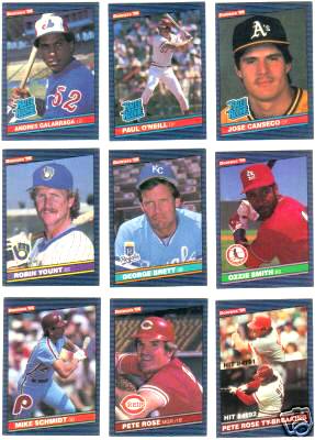 1986 Donruss - COMPLETE SET in PAGES/Sheets (660 cards) Baseball cards value