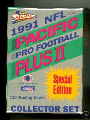 1991 Pacific Plus II FOOTBALL - FACTORY SEALED Special Edition SET Baseball cards value