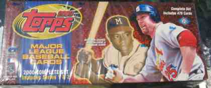 2000 Topps - SEALED FACTORY SET (478 cards) Baseball cards value