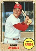 1968 Topps Baseball card front