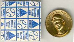 1969 Citgo Baseball Metal Coins Baseball card front