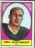1967 Topps Football card front